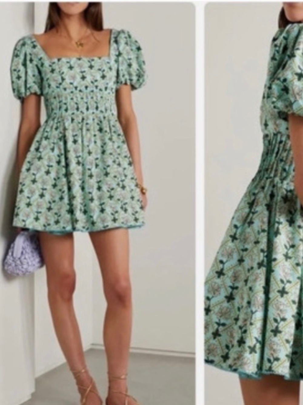 Agua by Agua Bendita Caramelo Herbal Mini Dress Size Large